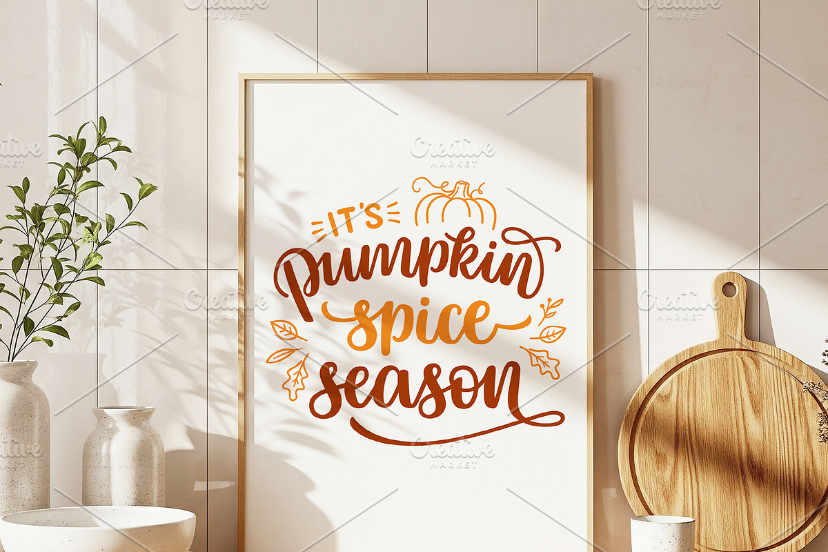 Autumn and Thanksgiving Phrases Set, a Seasonal Illustration by InkySplash (Photo 6 of 7)