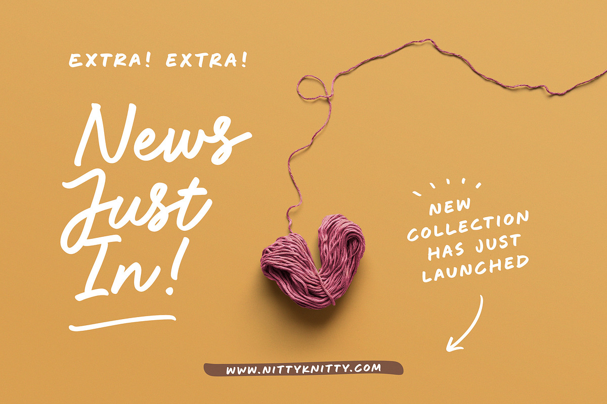 CuteDrop handwritten font duo & more, a Handwritten Font by Minna Kaario (Photo 5 of 14)