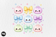 Preppy Dumpling Coquette PNG, a Seasonal Illustration by CraftArtStudio (Thumbnail 1 of 4)