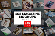108 Magazine Mockups Bundle, a Print Template by ZippyPixels (Thumbnail 1 of 9)