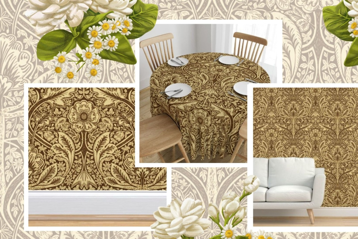 Morris style gravilate patterns, a Pattern Graphic by MightyTreeIE (Photo 6 of 9)