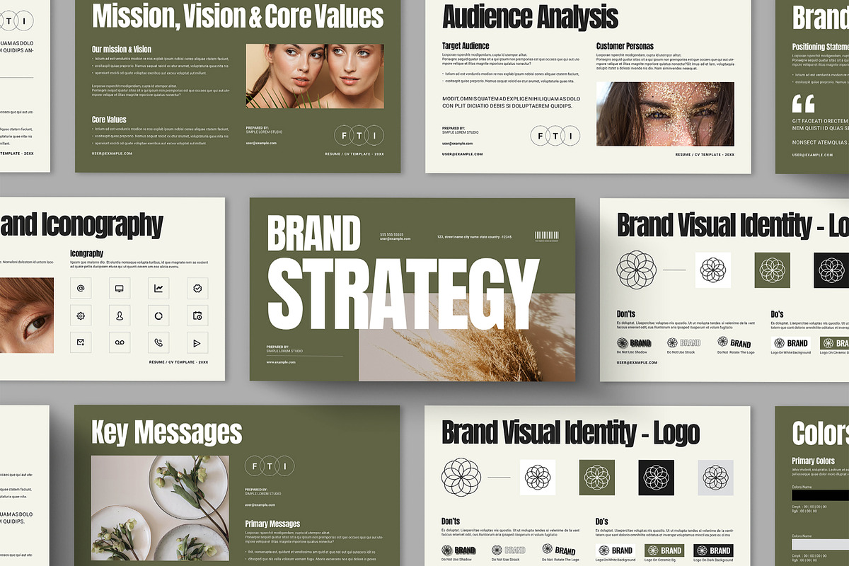 Brand Strategy Presentation Layout, a Presentation Template by ContestDesign (Photo 1 of 5)
