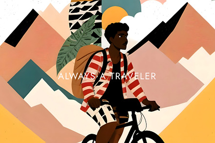 Always a Traveler Graphic