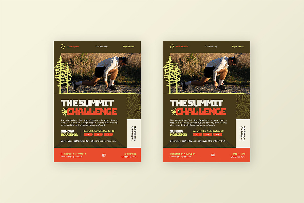 Wanderpeak - Flyer Template, a Flyer Template by StreaksideStd (Photo 3 of 3)