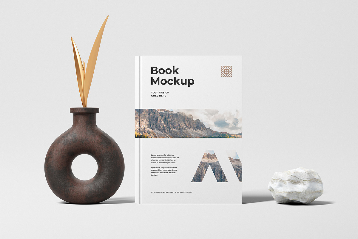 Book Cover Mockup, a Books & Magazine Mockup by AlienValley (Photo 4 of 4)
