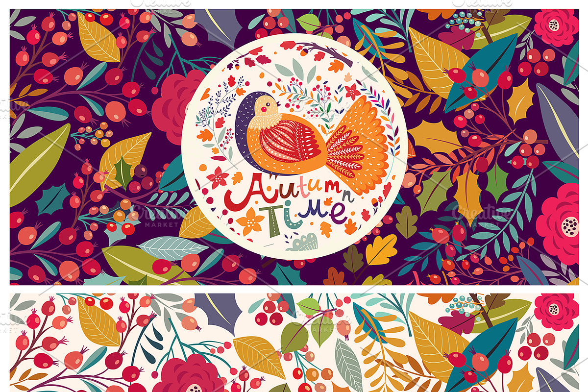 Autumn bloom, a Decorative Illustration by MoleskoStudio (Photo 12 of 14)
