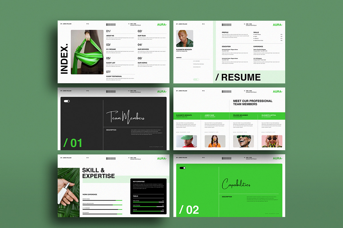 Minimal Design Portfolio Template, a Presentation Template by NorthPeak (Photo 7 of 13)