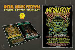 Metal Music Festival Poster & Flyer