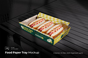 Paper Food Tray Mockup, a Packaging Mockup by Rahardi Creative (Thumbnail 1 of 4)