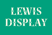 Lewis Display, a Font by Thierry Fétiveau (Thumbnail 1 of 3)