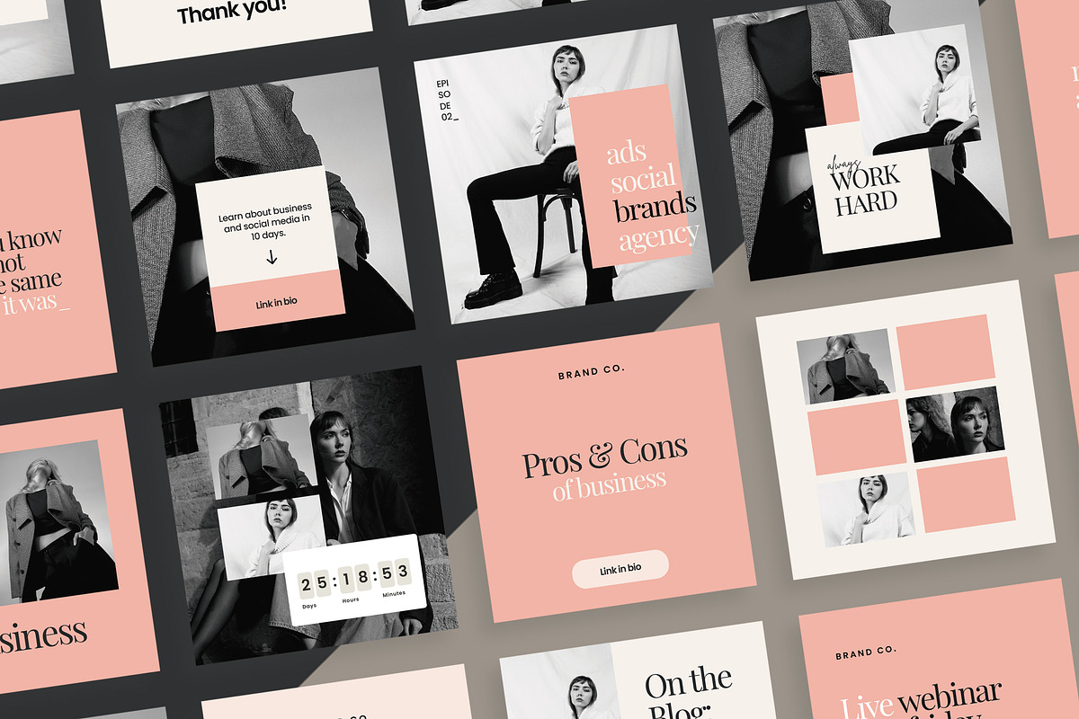 Pink | Social Media Template, a Social Media Template by Design District (Photo 1 of 16)