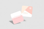 Square Business Card Mock-up, a Books & Magazine Mockup by pixiegraphics (Thumbnail 7 of 15)
