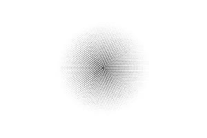 Vector halftone radial dot pattern