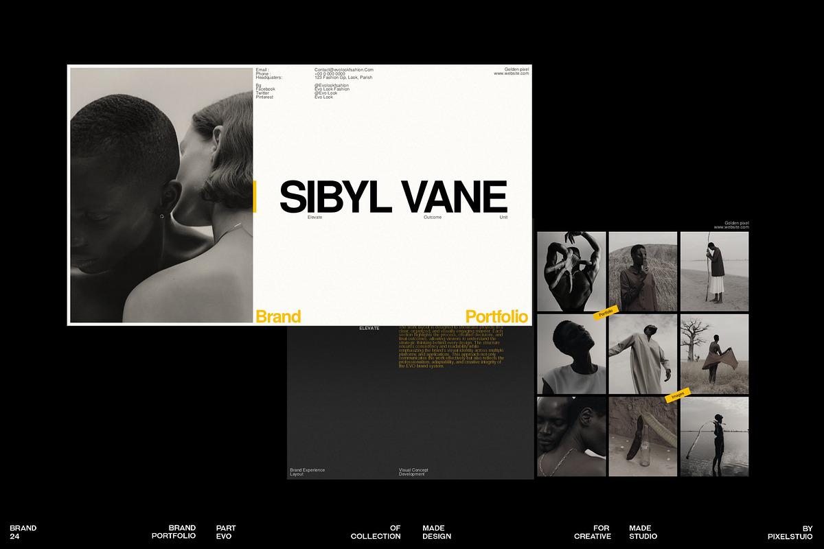 EVO Brand Portfolio Presentation, a Presentation Template by GoldenPixelStudio (Photo 1 of 10)