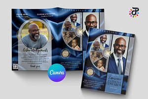 Elegant Canva Obituary Template