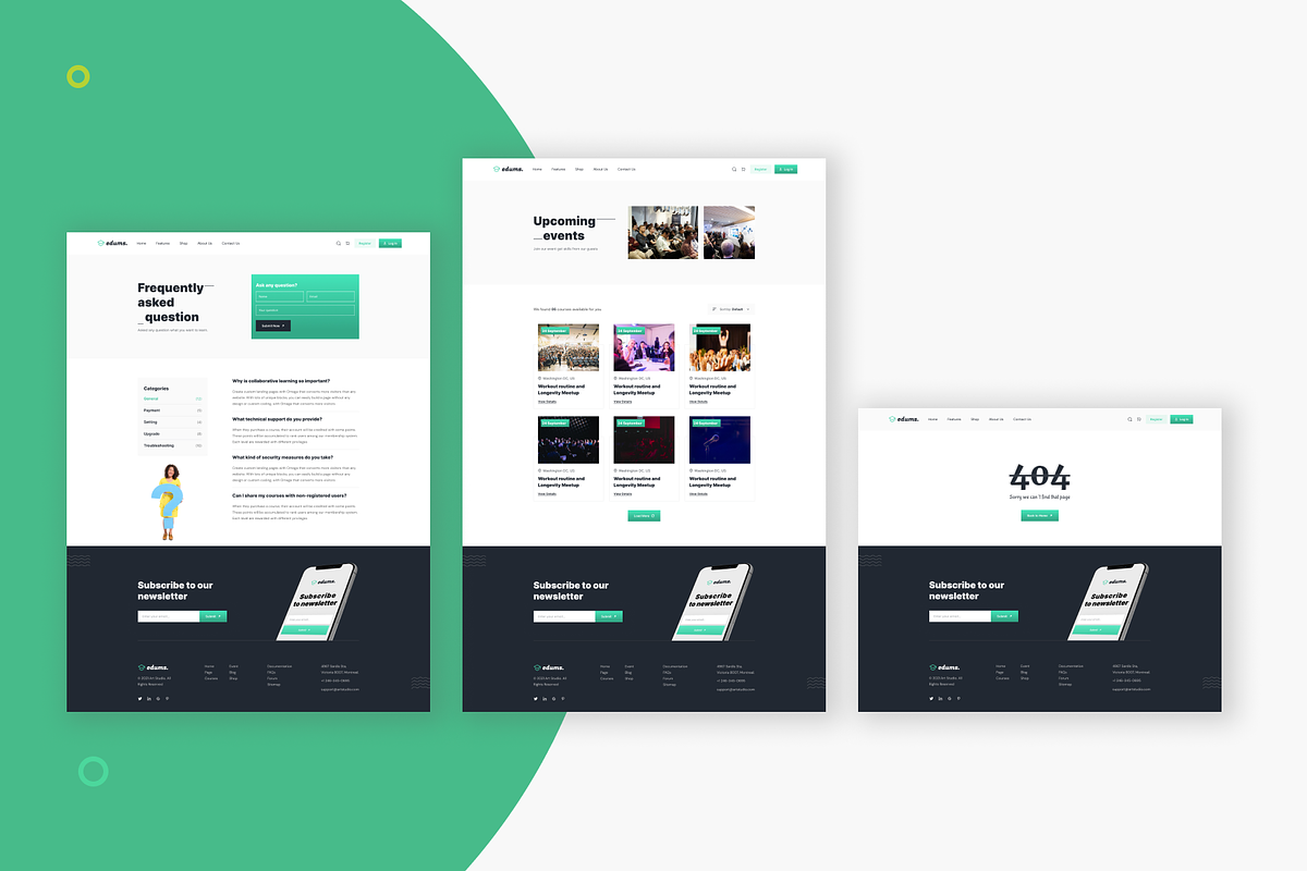 Edums-Education & LMS Figma Templae, an UI Kit Template by Pixency (Photo 12 of 14)