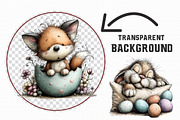 Whimsical Easter Clipart Bundle, an Illustration by Libby Wishes (Thumbnail 5 of 7)