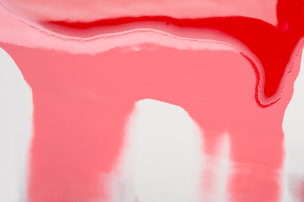 Fluid Art. White spot and red wave o, an Abstract Photo by colnihko