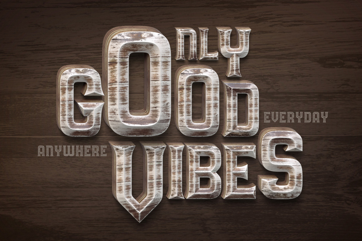 Oak Lumber Font preview 2