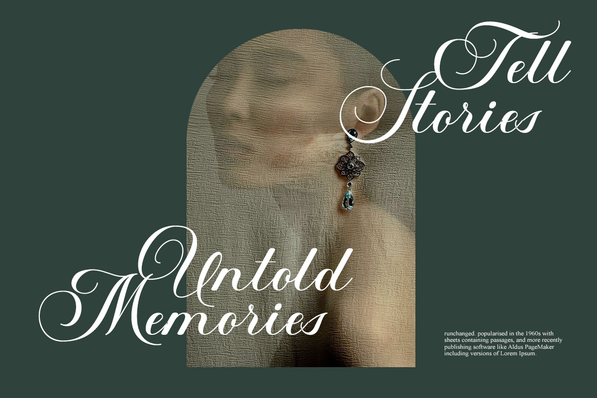 Classical Script Retro Font, a Script Font by Muntab_Art (Photo 6 of 10)