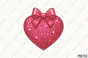 Personalized Valentine Glitter Heart, an Illustration by CraftArtStudio (Thumbnail 1 of 4)