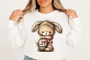 Whimsical Easter Bunny Clipart, an Illustration by Craft Nest (Thumbnail 8 of 11)