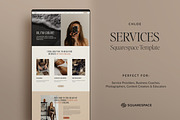 Chloe Squarespace Website Template, a Squarespace Template by Avelã Creative (Thumbnail 1 of 7)