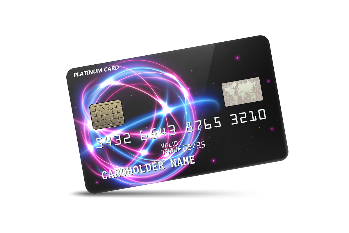 Glossy Platinum Credit card, an Object Illustration by Rendix Alextian (Photo 1 of 3)
