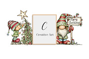 Whimsical Christmas Fluffy Gnome PNG, an Illustration by Creative Art (Thumbnail 8 of 11)