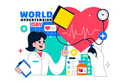 10 World Hypertension Day, a Healthcare Illustration by denayunebgt (Thumbnail 4 of 4)
