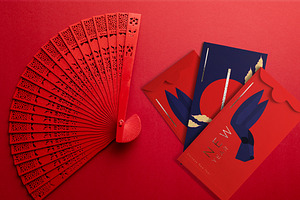 Chinese New Year Envelope Mockup