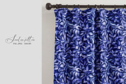 Blue Watercolor Foliage Repeat Print, a Pattern Graphic by SirenaArt (Thumbnail 9 of 17)