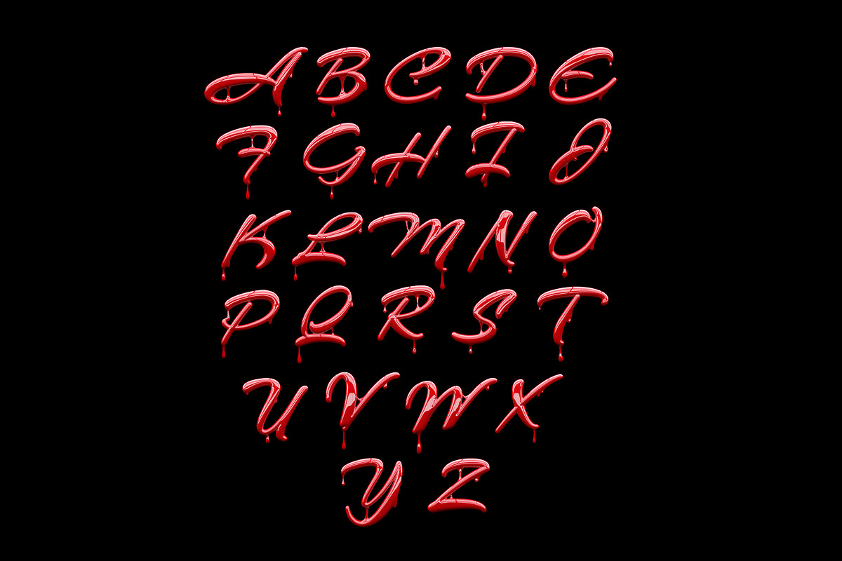 3D Paint Psd Letters, an Object Graphic by GK Creative (Photo 9 of 11)