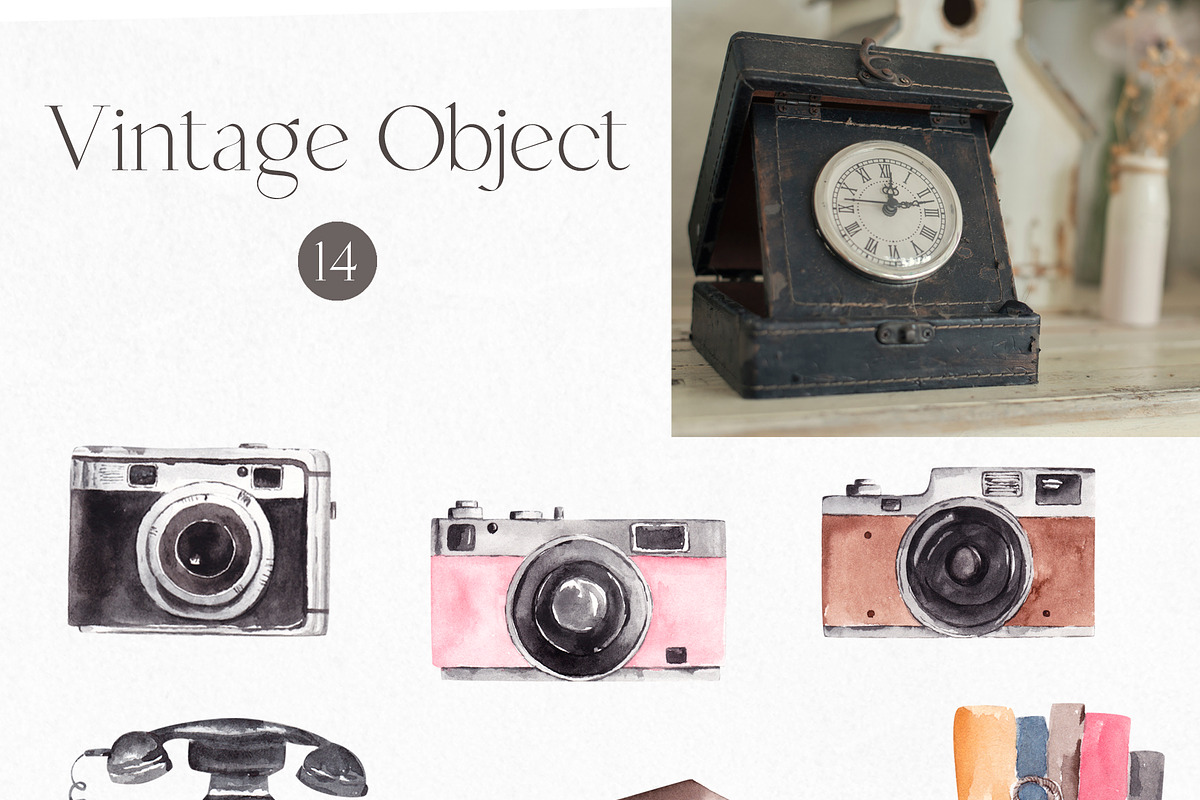 Vintage Collection Cliparts, a Graphic by YuliyaArtGarden (Photo 2 of 17)