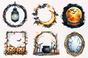 Spooky Halloween Frames Clipart, an Illustration by Dream Creation (Thumbnail 4 of 6)