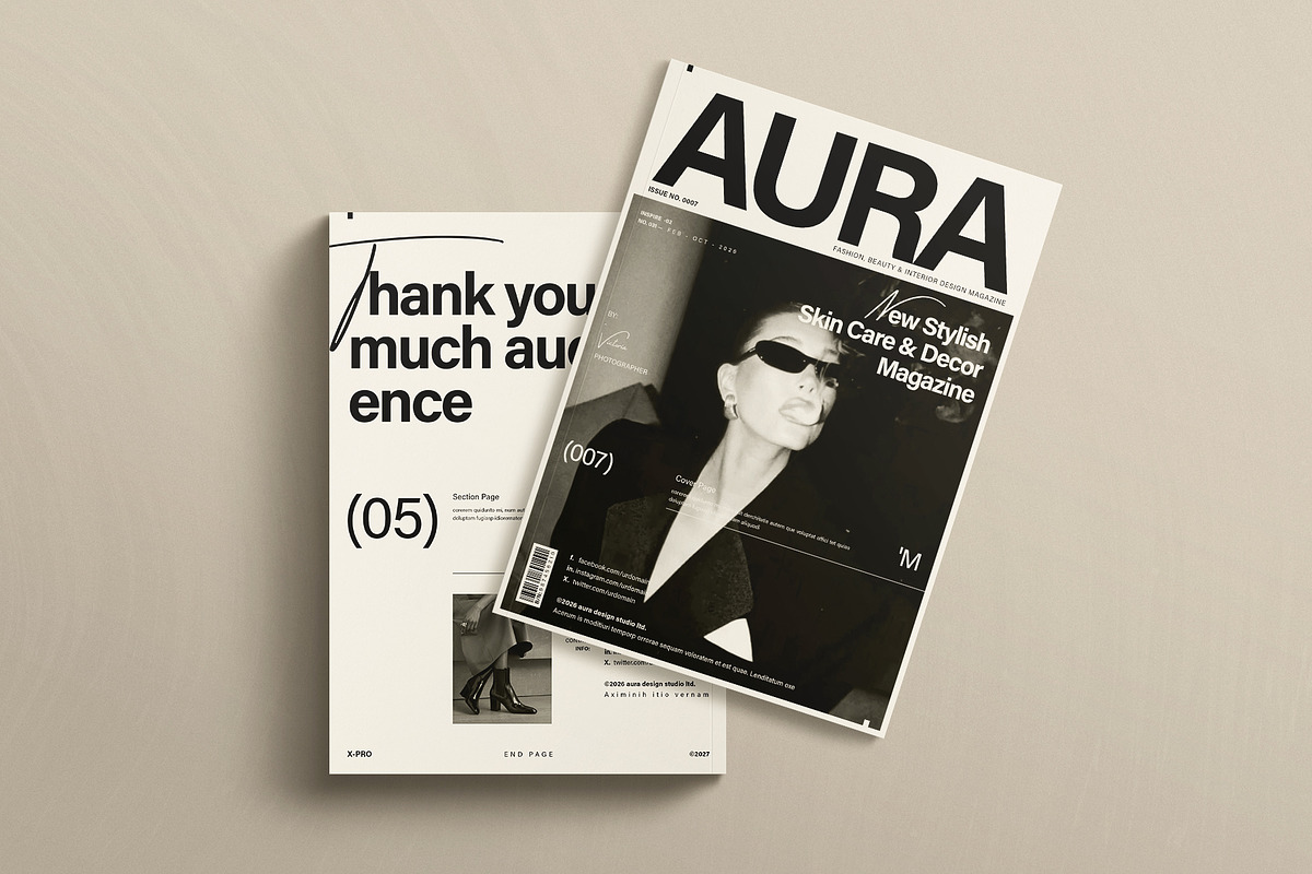 AURA | Minimal Magazine Template, a Magazine Template by ArtisanaAura (Photo 12 of 14)