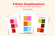 The Holiday Color Palette Collection, a Stationery Template by Hell Yeah Designs (Thumbnail 5 of 7)