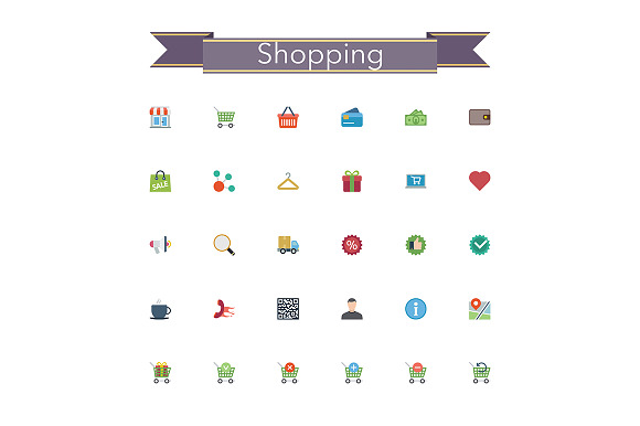 Shopping Flat Icons