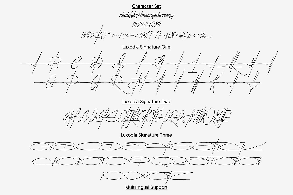 Luxodia Signature, a Script Font by Lemonthe (Photo 14 of 14)