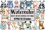 Beauty and Spa Essentials Cute Anima, an Illustration by Design Market (Thumbnail 1 of 3)