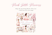 Blue Princess Clipart Set, a Person Illustration by ClipArtCharm (Thumbnail 6 of 6)