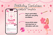 Glam Barbie Inspired Birthday RSVP, a Social Media Template by bellaROSEworkshop (Thumbnail 2 of 5)