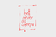 Hauntink - Horror Bleed Ink Font, a Handwritten Font by Gittype (Thumbnail 5 of 7)