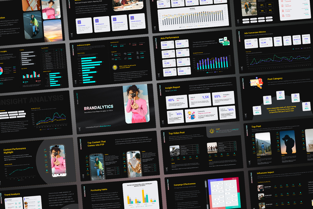 Social Media Report for TikTok, a Presentation Template by UX Dummy (Photo 2 of 3)