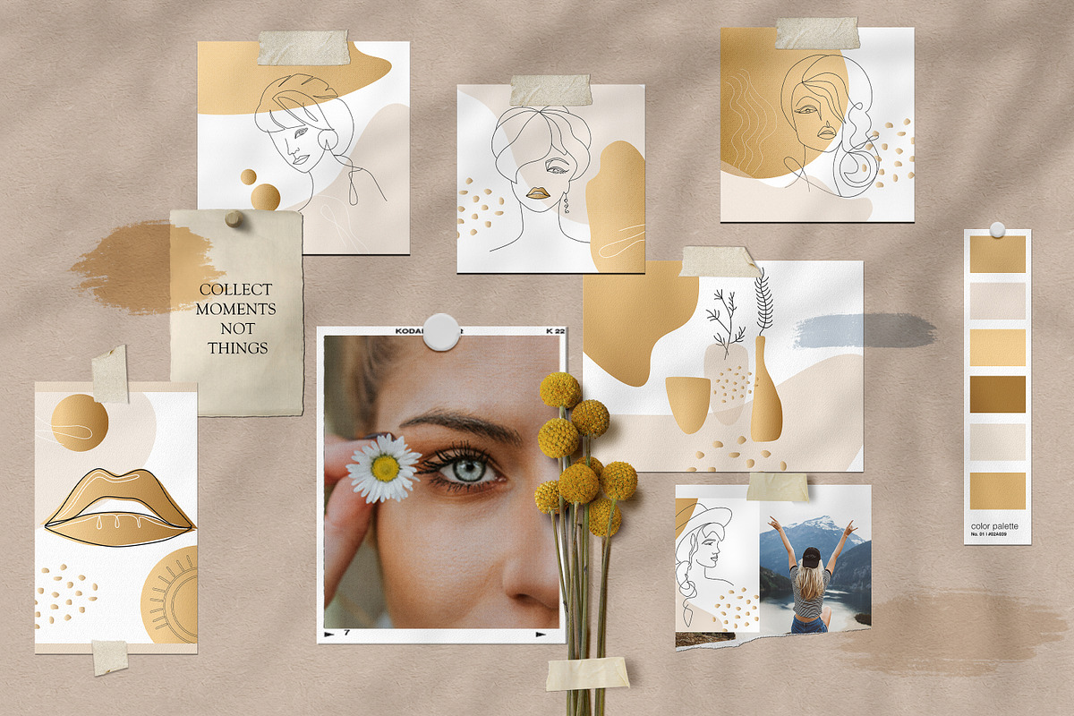 Instagram Bundle Gold for Girls, an Illustration by WildStrawberry Magic (Photo 7 of 7)