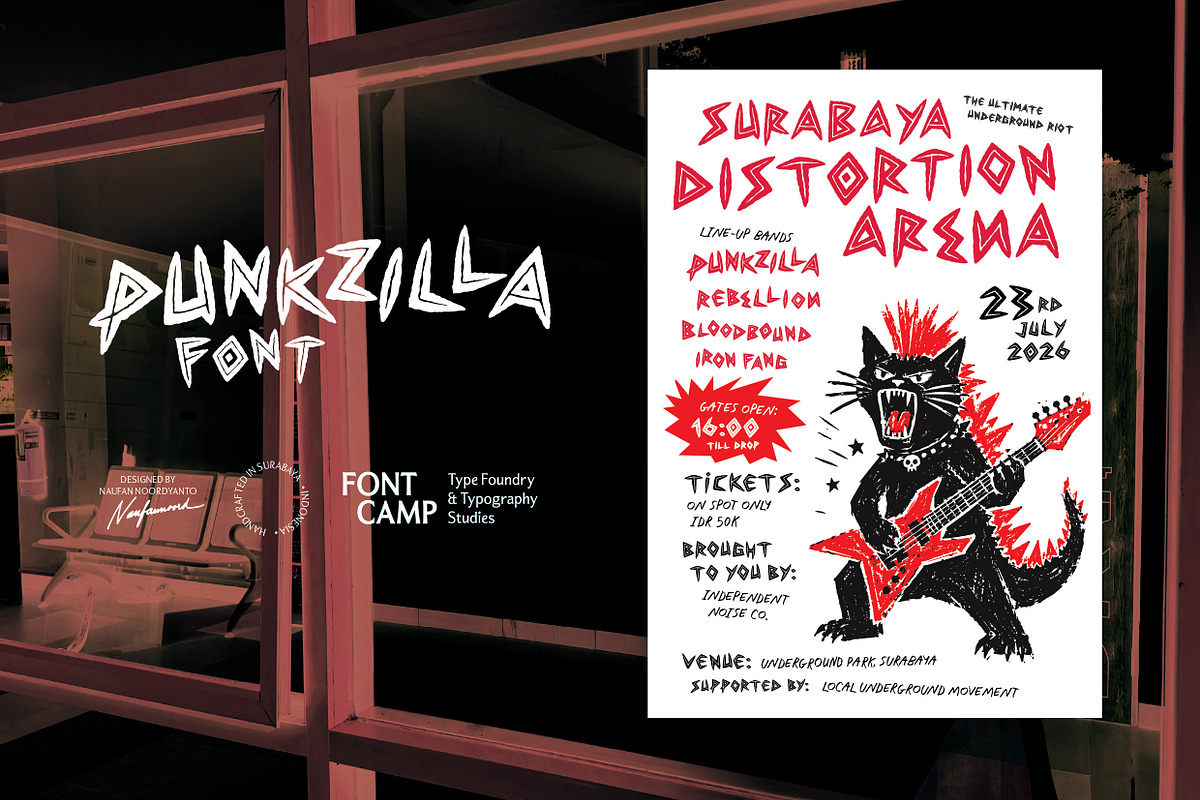 Punkzilla Font, a Handwritten Font by Fontcamp Type Foundry (Photo 6 of 11)