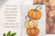 Watercolor Pumpkin spice Clipart PNG, a Food Illustration by Mespilia (Thumbnail 4 of 5)