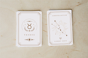 Zodiac Signs And Constellations Card