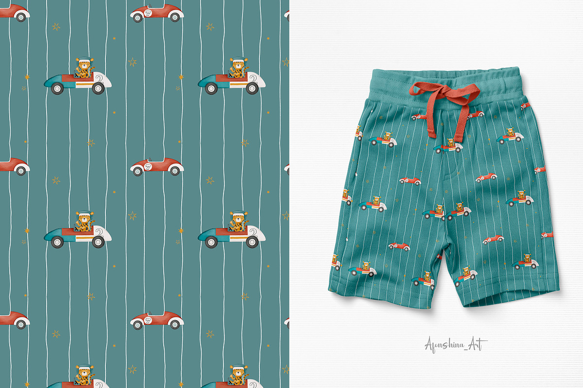 Little racers. Watercolor collection, an Animal Illustration by AfonshinaArt (Photo 4 of 14)