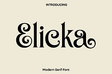 Elicka - Modern Serif Font